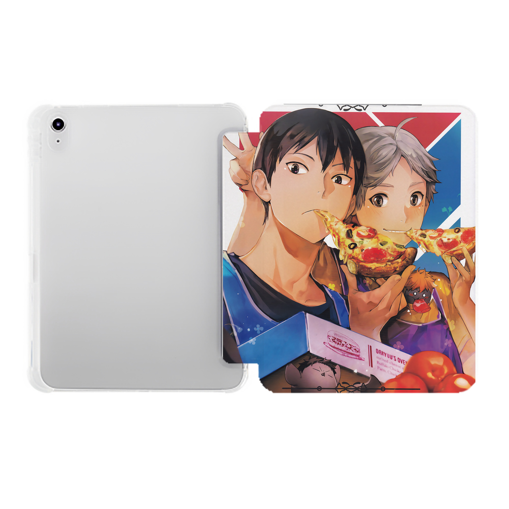 （画像用） ハイキュー!! Haikyu!! IPad ケース ペン収納付き 三つ折りスタンド PUレザー×シリコン 対応機種9.5/10.5/10.9インチ